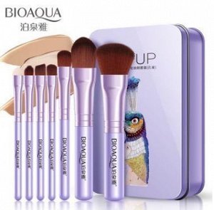748238 Bioaqua Набор кистей для макияжа (фиолетовая упаковка)  (7 шт)