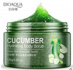 BIOAQUA Увлажняющий скраб для тела с грецким орехом и огуречным соком, 120 г,12 шт/уп