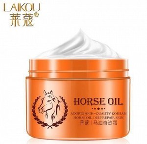 083342 LAIKOU HORSE OIL Крем для лица с лошадиным жиром, 50 мл