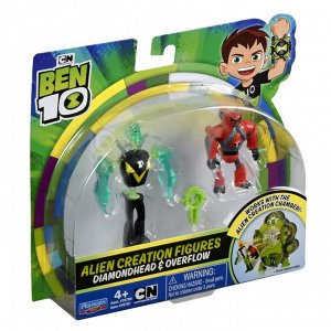 Ben 10 Набор из 2 разборных фигурок и ключа (Алмаз и Водохлёст)