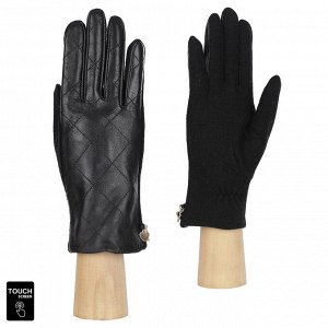 Перчатки, комбинированная кожа, FABRETTI 3.23-1 black