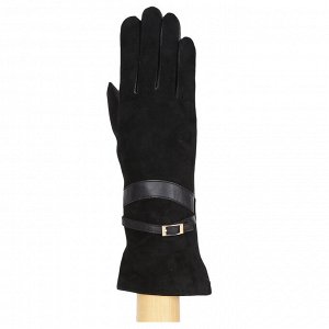 Перчатки жен. 100% нат. кожа (ягненок), подкладка: шерсть, FABRETTI 12.67-1 black