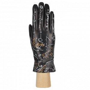 Перчатки жен. 100% нат. кожа (ягненок), подкладка: шерсть, FABRETTI F16-1 black