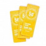 (15 шт.) NEW! Deoproce Hyaluronic Cooling Sun Gel SPF50+/PA+++ - Охлаждающий солнцезащитный гель с гиалуроновой кислотой 1г