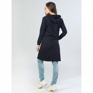 Платье из футера knitwear future  ФП1357П4 темно-синее