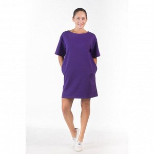 Платье из футера  ФП1337 Фиолетовое