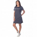 Туника женская с коротким рукавом  individuality КТ1396П5 серый