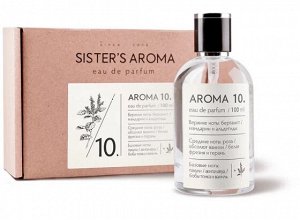 Aroma 10 Изысканная пирамида Aroma #10 — это лёгкий цитрус, переходящий в романтичный цветочный букет: фрезия, роза, герань. В шлейфе аромат раскрывается соблазнительным пачули и тонкой ванильной ното