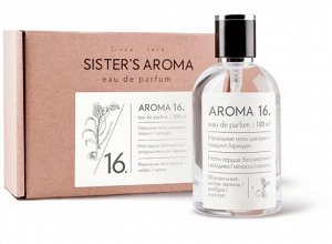 Aroma 16 Aroma #16 раскрывается, как букет майских цветов. Открывает композицию нежная орхидея. В сердце солирует нота нарцисса, а в шлейфе ощутим мускус и деликатный ванильный тон. Естественный, слег