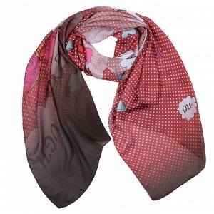 Легкий шарф с принтом в стиле pop-art, FABRETTI CXK83-2