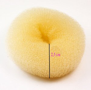 Бублик для волос Бежевый(2.5*5.5 см)