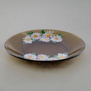Набор для завтрака «Ромашковое поле», 3 предмета: тарелка d=20,5 см, миска 510 мл, кружка 210 мл, цвет дымка