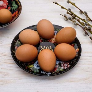 Стеклянная подставка «ХВ», на 6 яиц