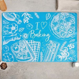 Силиконовый коврик для выпечки I love Baking, 64 х 45 см