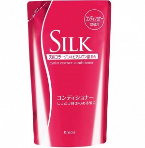 "Silk" Бальзам-ополаскиватель увлажняющий для волос с природным коллагеном (сменная упаковка) 350 мл