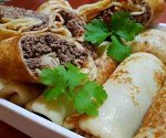 БЛИНЫ фаршированые:  ПЕЧЕНЬ, РИС  (400 гр.)