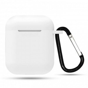 Силиконовый чехол Verona для Apple Airpods, белый