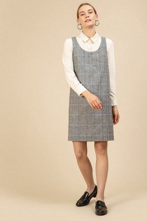 #93832 Платье (Emka Fashion) серый, голубой