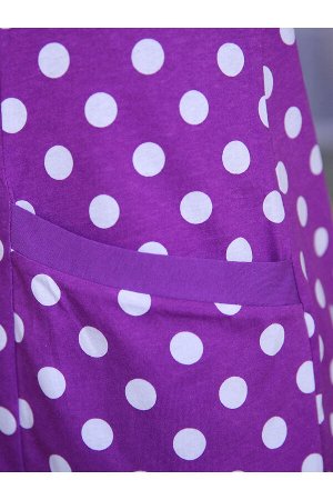 #93536 Платье (Глория) Фиолетовый/горох