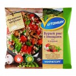 Бурый рис с овощами и зеленью 400г