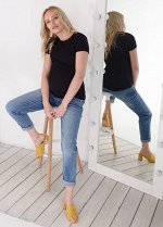 Футболка &quot;Веста&quot; для беременных и кормящих; цвет: черный