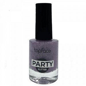 TopFace Лак для ногтей "Party Glitter Nail", 9 мл, тон 110, сиреневый * #