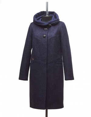 Азалия утепленное пальто  ( синие )