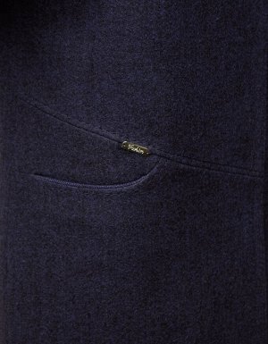 Азалия утепленное пальто  ( синие )