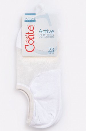 Женские носки укороченные с капроновой вставкой