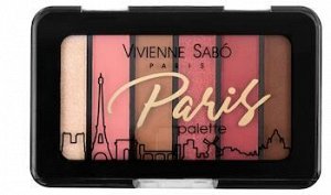 1224329    /VS Палетка теней для век мини Eyeshadow Palette mini "Paris" (6 тонов) 04, лилово-коричневый нюд
