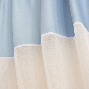 Комплект штор для кухни ”Элис” голубой