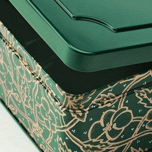 АНИЛИНАРЕ Декоративная коробочка, 2 шт., зеленый золотой, металлический