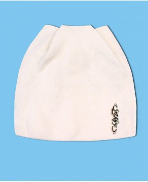 Белая шапка для девочки Цвет: белый