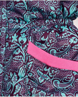 Тёплая фиолетовая куртка для девочки Цвет: фиолетовый
