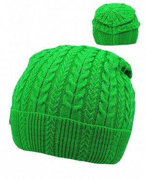 Салатовая шапка для девочки Цвет: зеленый