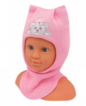 Шлем-шапка для девочки Цвет: розовый