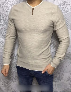 Пуловер мужской с узором арт. 706896