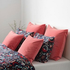 САНЕЛА Чехол на подушку, светлый коричнево-красный, 50x50 см