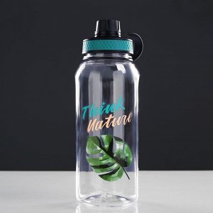 Бутылка для воды "Think Nature", 1300 мл, с соской, 10х12х25 см, микс