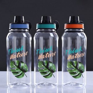 Бутылка для воды "Think Nature", 1300 мл, с соской, 10х12х25 см, микс