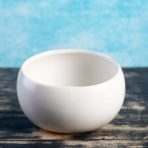 Кашпо-бонсайница керамическое круглое "Скошенное" МИКС  9*9*6 см
