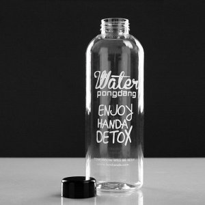 Бутылка для воды "Enjoy handa detox", 950 мл, прозрачная, 8х8х22 см 3489253