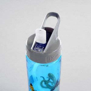 Бутылка для воды 600 мл, микс, 9х24 см