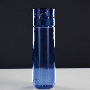 Бутылка для воды 700 мл, со шкалой, микс, 7.5х7.5х23.5 см