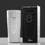 Термокружка &quot;Мастер К. Start with coffee&quot;, 380 мл, сохраняет тепло 6 ч, 17.5 х 8.5 см