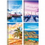 Записная книжка А6 80л. на гребне &quot;Путешествия. Travel the world&quot;