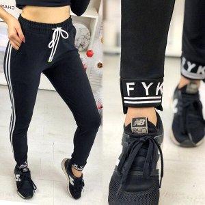 Спортивные брюки FYK черные AN