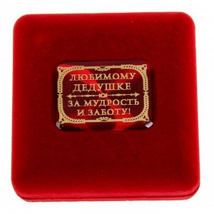 Медаль в бархатной коробке "Золотой дедушка"