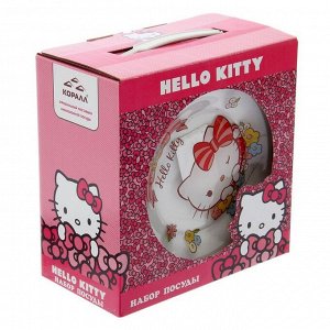 Набор посуды детский «Hello Kitty», 3 предмета