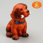 Игрушка пищащая большая &quot;Пес с косточкой&quot; для собак, 15 см